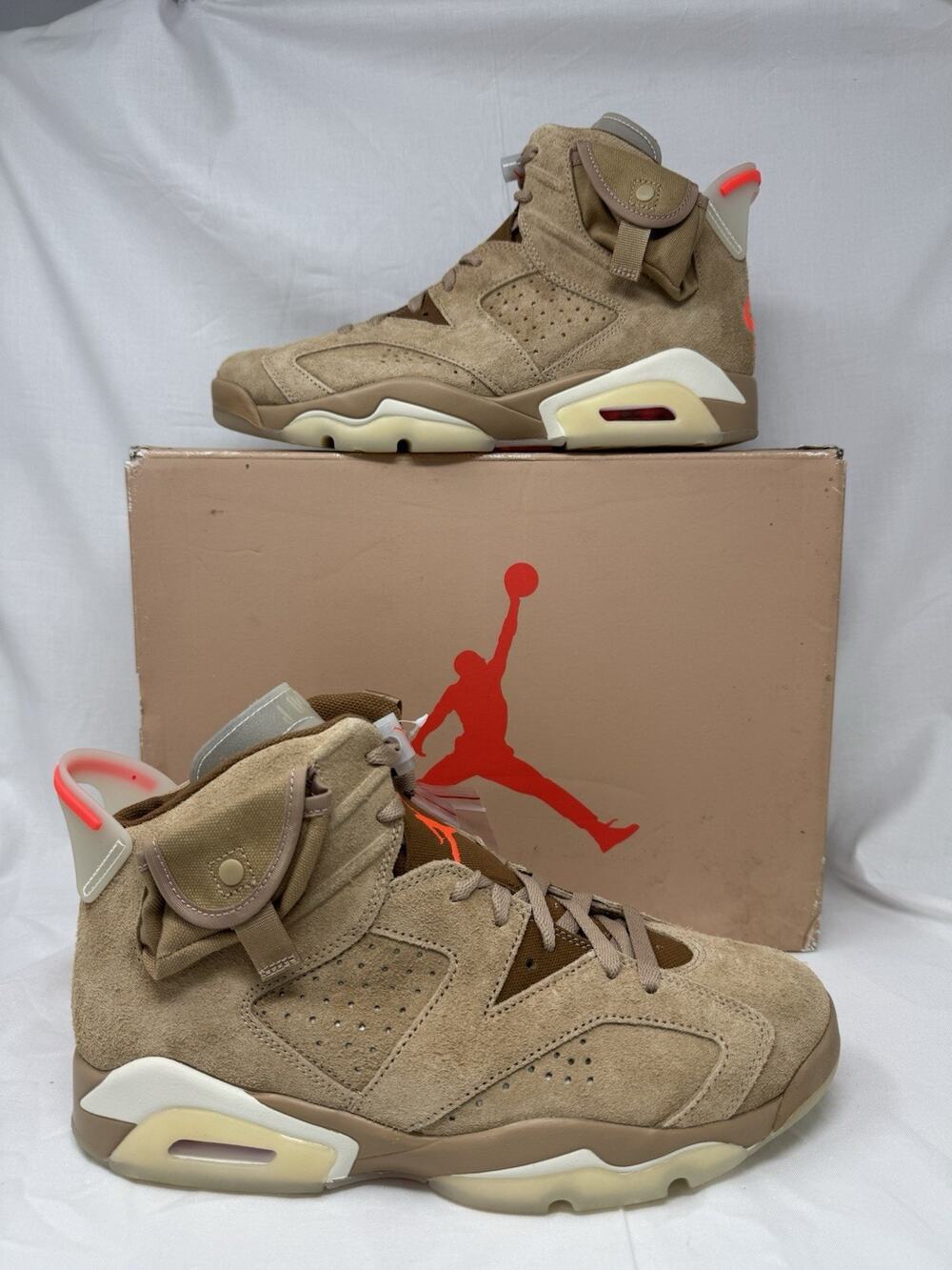 Size 10.5 - Jordan 6 Retro x Travis Scott Mid British Khaki